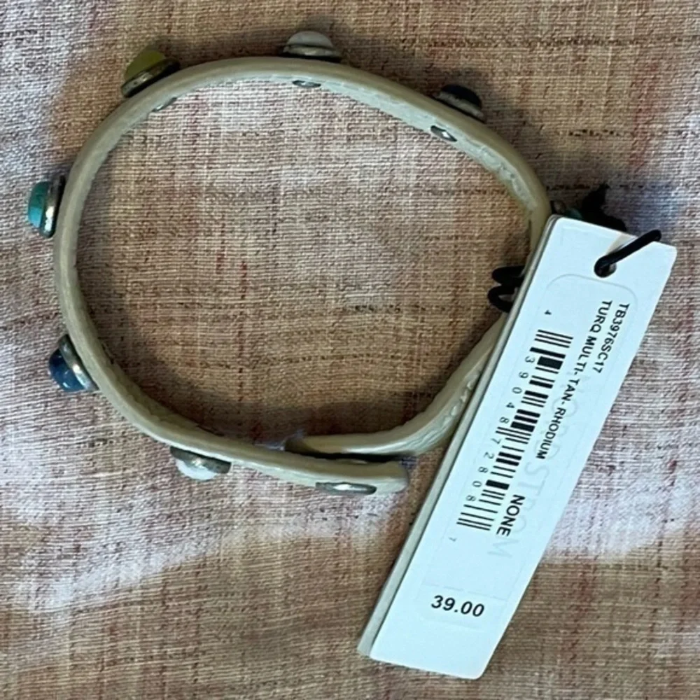 Treasure & Bond Nordstrom Adjustable Stone and Leather Bracelet